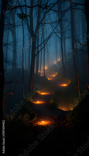 Whispers of Twilight: Enchanted Landscapes and Celestial Reflections