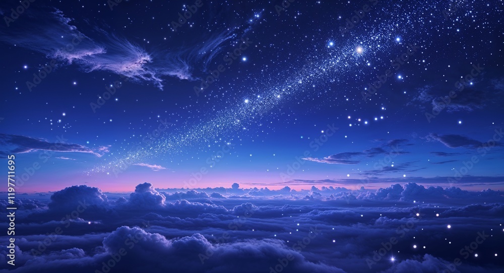 shiny stars in the sky shiny stars in the sky