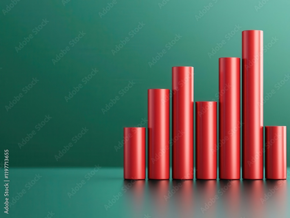 3D visualization of a mixed fund with equities and bonds forming a structured pyramid, strategic diversification, balanced growth 3D visualization of a mixed fund with equities and bonds forming a structured pyramid, strategic diversification, balanced growth