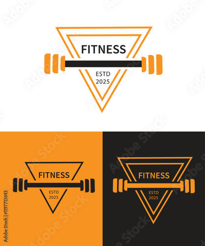 fitness shield logo, Sport emblem, fitness crest logo vector,