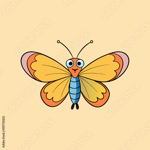 vector illustration of a butterfly