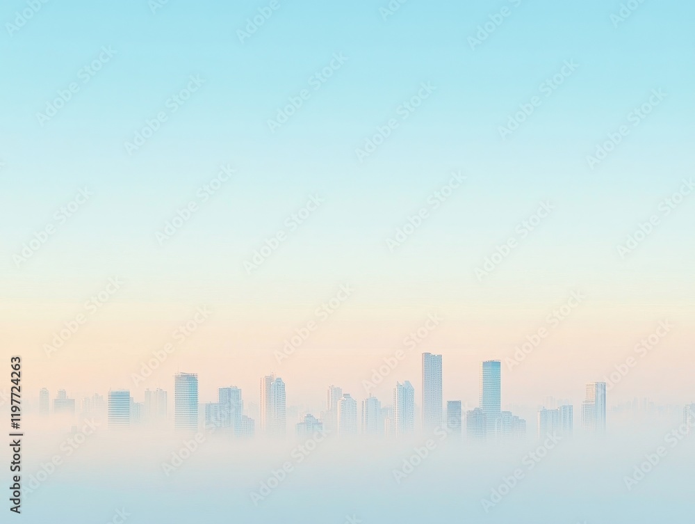 Hazy Sunrise Over a Smog-Covered Urban Skyline 21 Hazy Sunrise Over a Smog-Covered Urban Skyline 21
