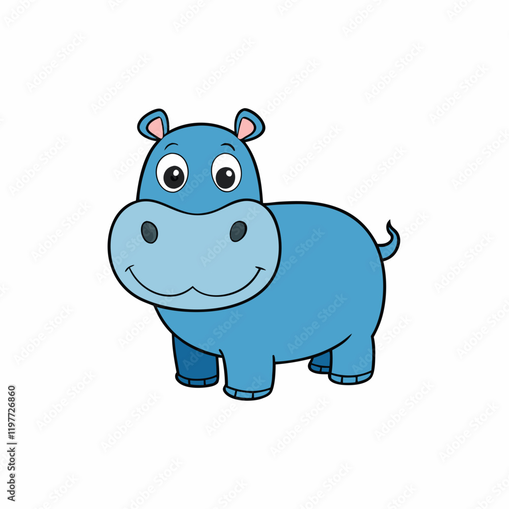 hippopotamus cartoon vector hippopotamus cartoon vector