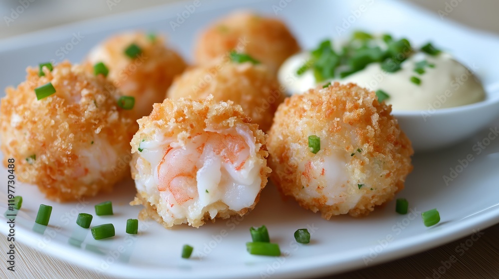 Crispy Shrimp Balls: A Culinary Delight! Scrumptious fried shrimp balls served with a creamy dipping sauce. A perfect appetizer or light meal. Enjoy this delectable dish. Crispy Shrimp Balls: A Culinary Delight! Scrumptious fried shrimp balls served with a creamy dipping sauce. A perfect appetizer or light meal. Enjoy this delectable dish.