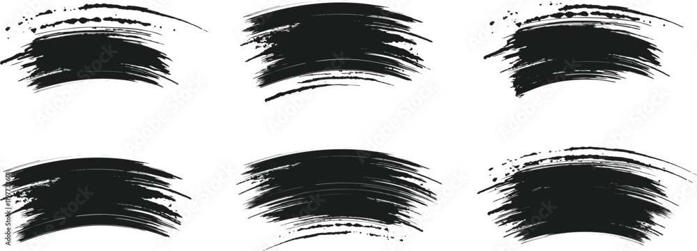 custom made wallpaper toronto digitalblack brush strock set 