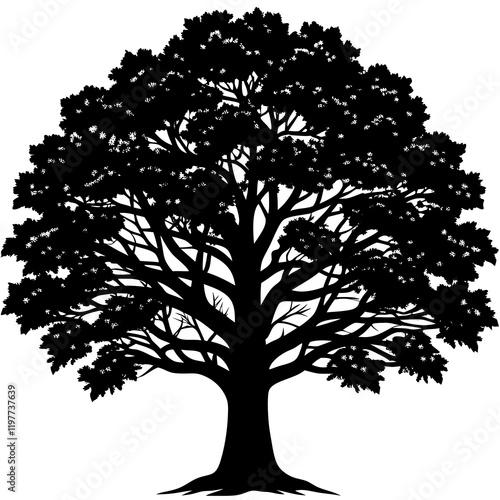 tree silhouette vector