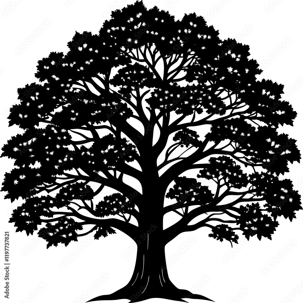Obraz premium silhouette of tree