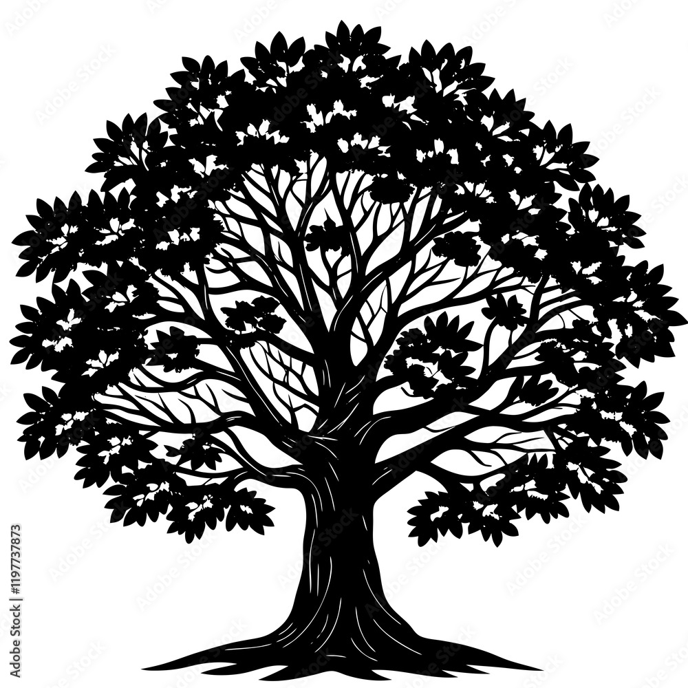 Fototapeta premium tree silhouette vector