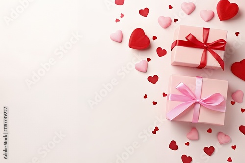 Romantic Valentine s Day Gifts Pink Boxes Red Hearts