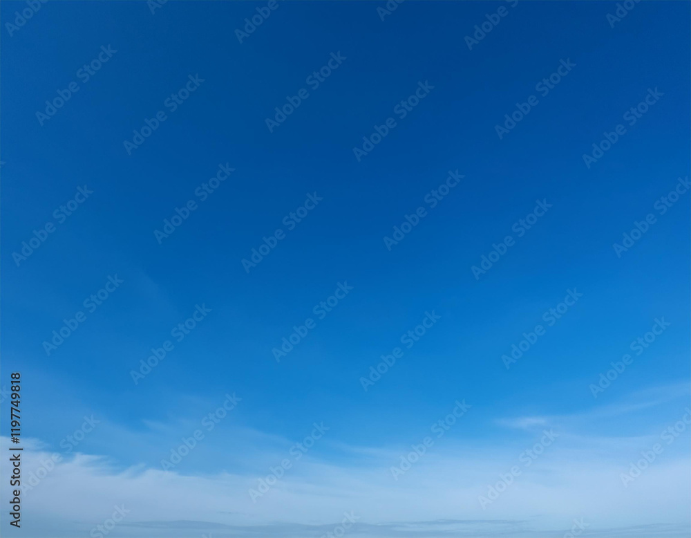 sky is blue and clear with no clouds