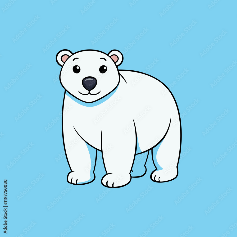 polar bear cartoon vector polar bear cartoon vector