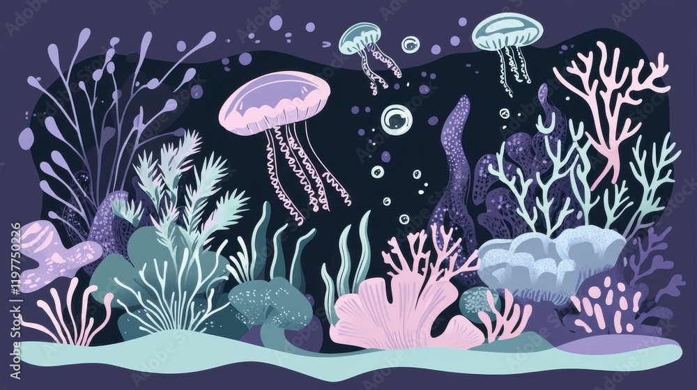 Captivating Underwater Scene: A Vibrant Coral Reef Ecosystem Captivating Underwater Scene: A Vibrant Coral Reef Ecosystem