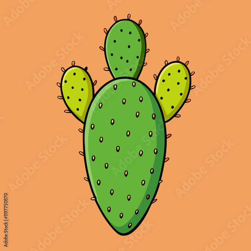 prickly pear vector illustration