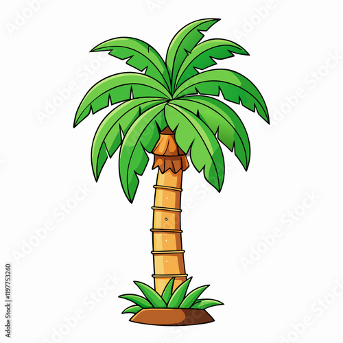 tropical palm tree