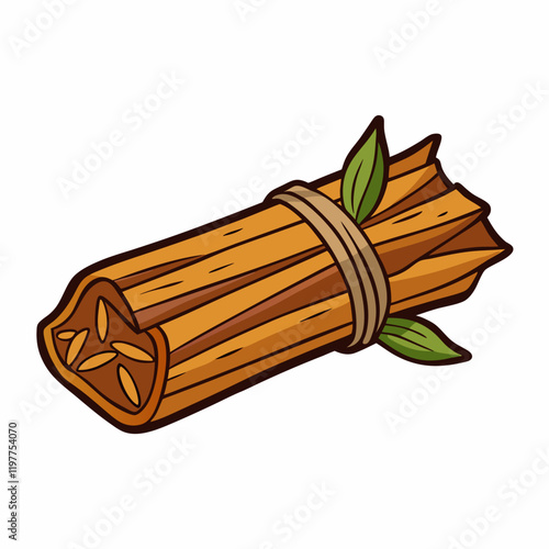 sandalwood vector illustration