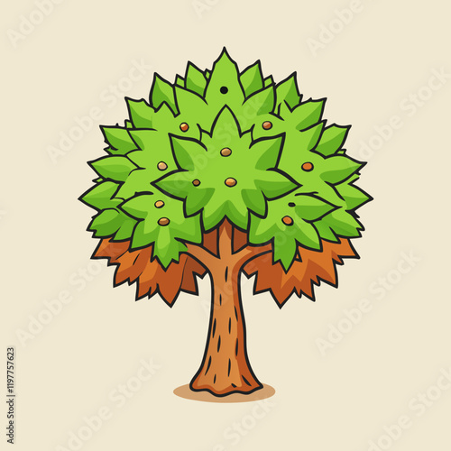 sweetgum tree with leaves