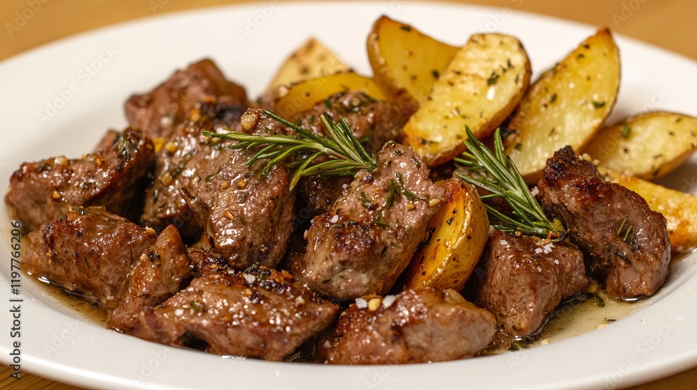 Roasted Rosemary Beef and Potatoes - A Flavorful Culinary Delight Roasted Rosemary Beef and Potatoes - A Flavorful Culinary Delight