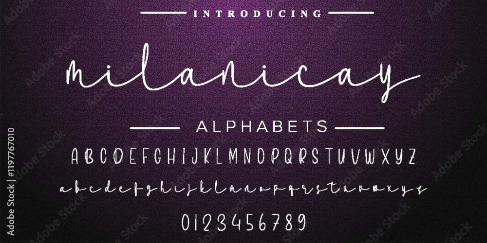 Obraz premium Classic typography serif font. Uppercase, lowercase, ligatures, ampersand, alternate, and number. Vector illustration word. Lettering Minimal Fashion Designs Romance Elegant Vector illustration.