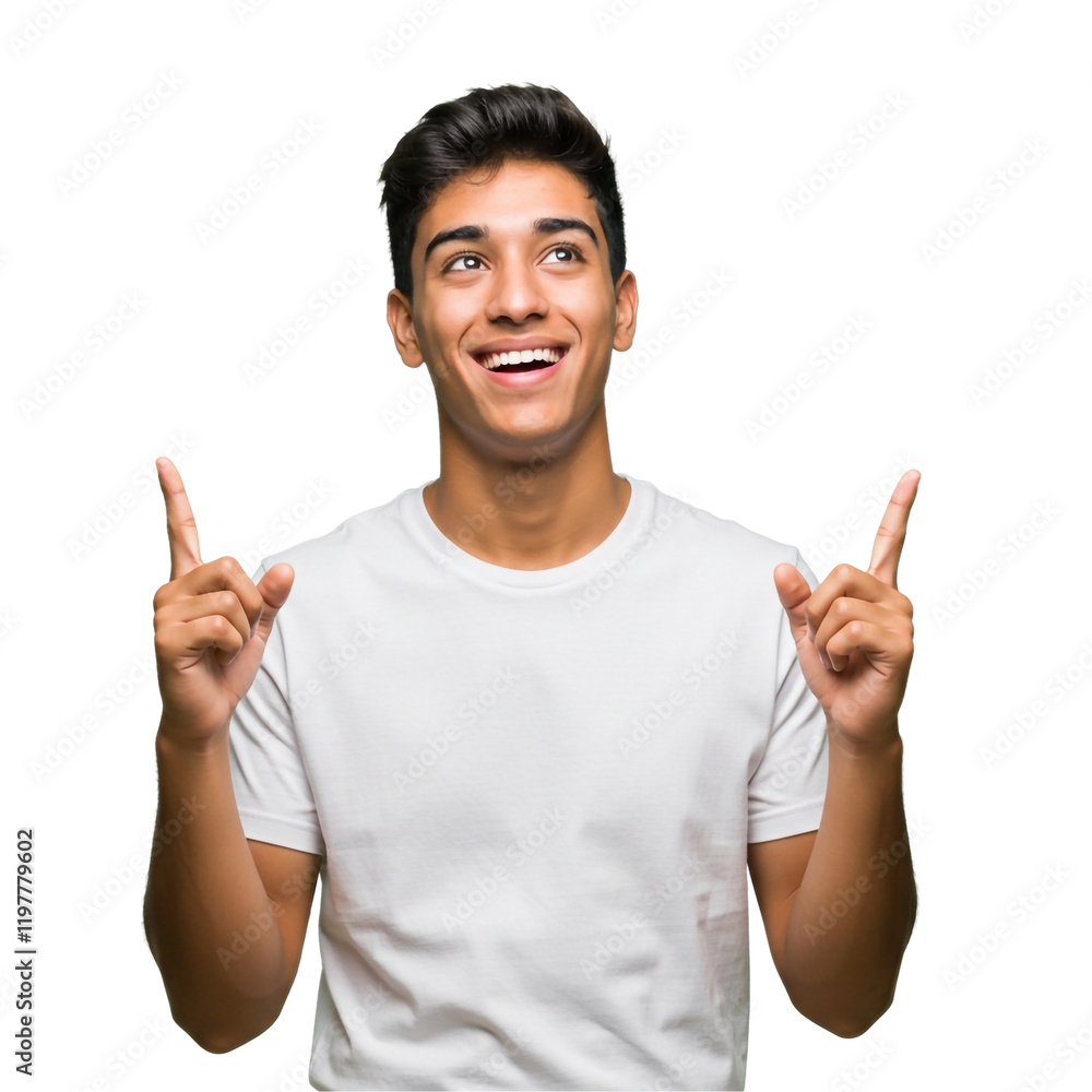 young handsome hicpanic man smiling happily and pointing to side and upwards with both hands showing object in copy space,isolated on transparent background
young handsome hicpanic man smiling happily and pointing to side and upwards with both hands showing object in copy space,isolated on transparent background