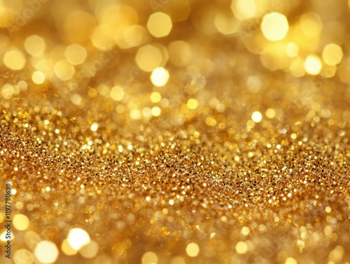 Vibrant Glittery Gold Background
