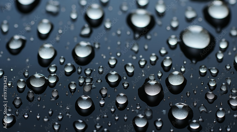 Rain transparent drops flow down the glass.Realistic wet condensation texture.Fresh water splash effect on the surface.Liquid spreading droplet shapes. Rain transparent drops flow down the glass.Realistic wet condensation texture.Fresh water splash effect on the surface.Liquid spreading droplet shapes.