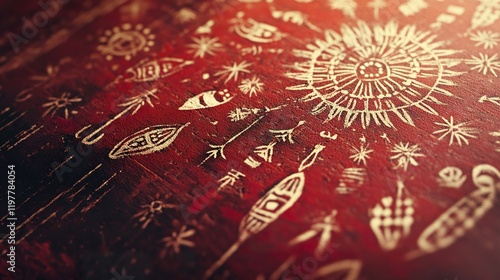 A detailed Warli artwork depicting rituals and traditions, filled with symbols that represent spirituality and cultural heritage.
