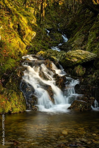 Waterfall in the Elan Velley, Wales photo