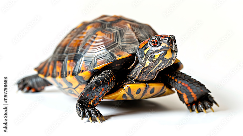 Fototapeta premium Close-up of a Colorful Turtle