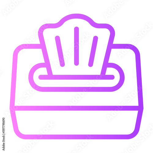 wet wipes gradient icon