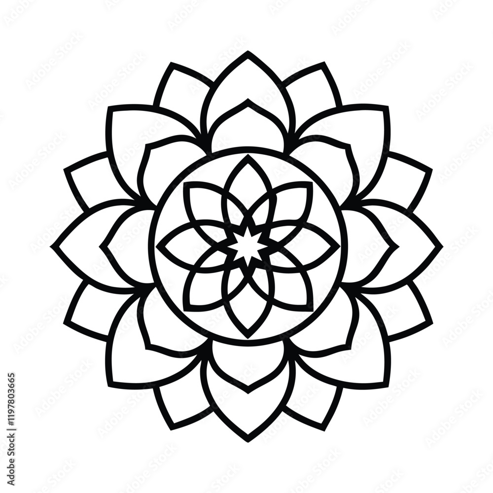 Professional Mandala Design with Symmetrical Layout and Intricate Details-149 Professional Mandala Design with Symmetrical Layout and Intricate Details-149