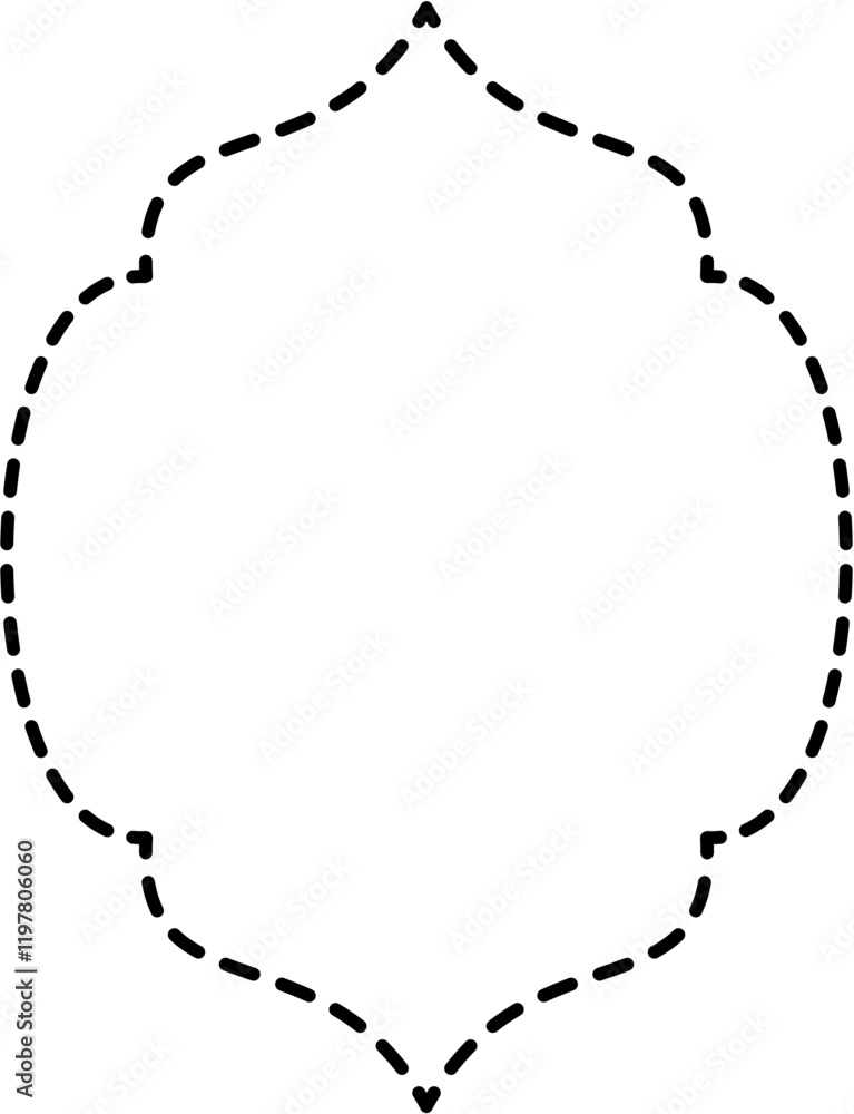 islamic decorative shape dash dotted line, suitable for ramadan eid mubarak islamic decorative shape dash dotted line, suitable for ramadan eid mubarak
