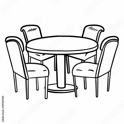 table and chairs