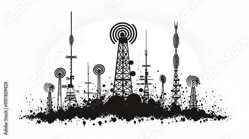 masseg icon monochrom vector