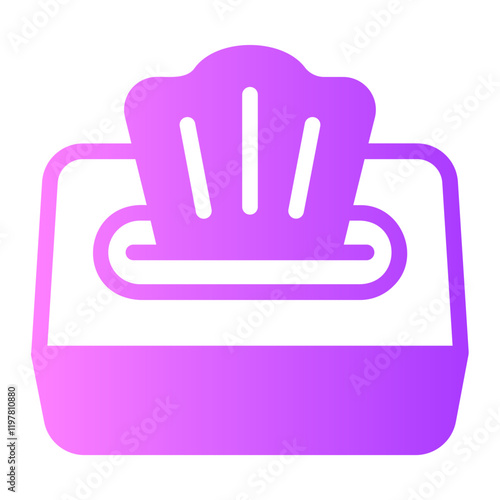 wet wipes gradient icon