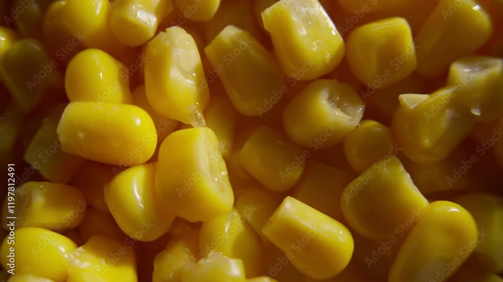 Close-Up of Yellow Sweet Corn Kernels Close-Up of Yellow Sweet Corn Kernels