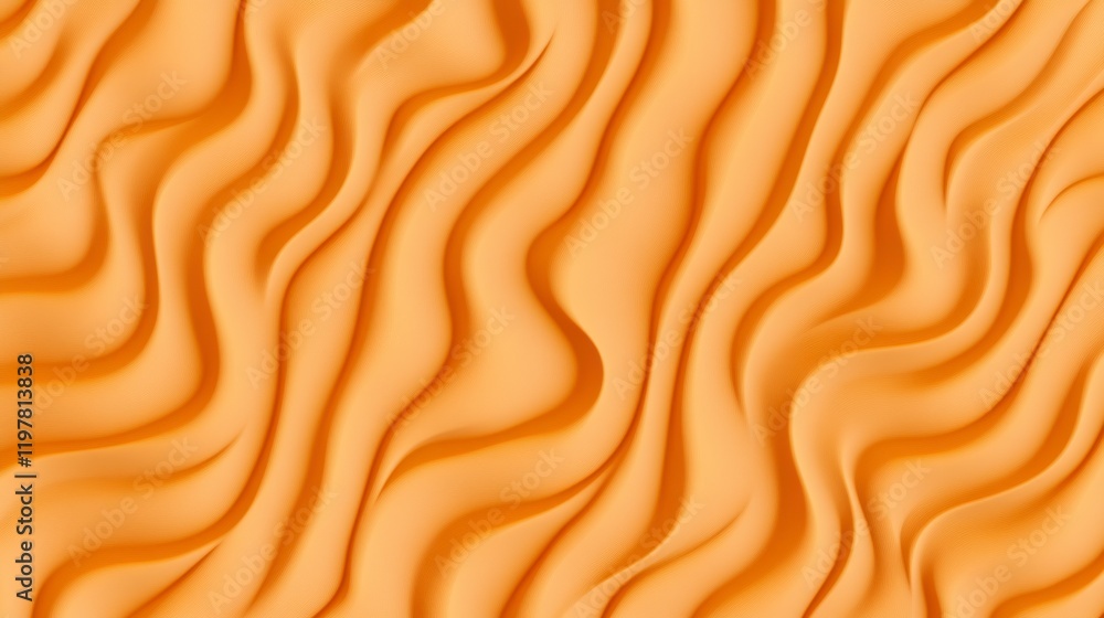 Obraz premium Mesmerizing Abstract Wavy Patterns in a Soft Orange Hue. A Stunning Graphic Design for Visual Appeal. A Breathtaking Abstract Art Piece.