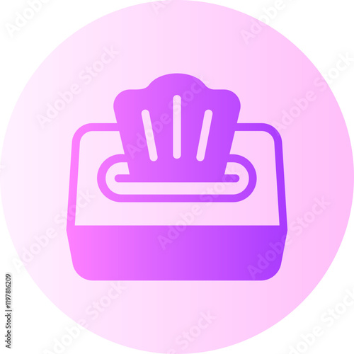 wet wipes gradient icon