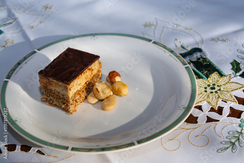 Nanuk cake on a plate photo