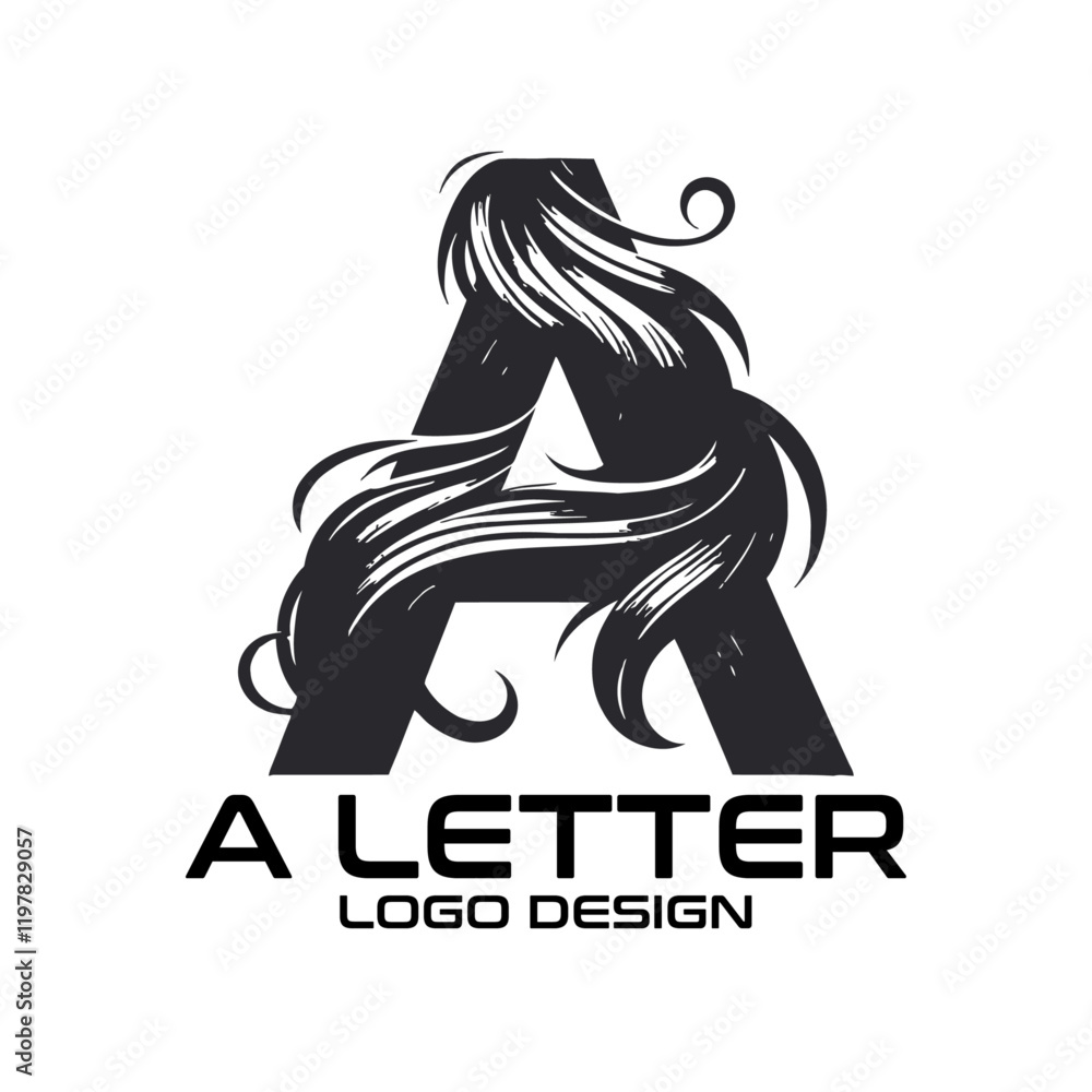Obraz premium A Letter Vector Logo Design