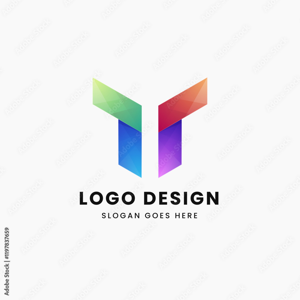 Gradient logo template Gradient logo template