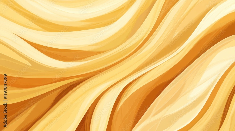Golden Abstract Waves: A Stunning Visual Display of Fluid Motion and Color Golden Abstract Waves: A Stunning Visual Display of Fluid Motion and Color