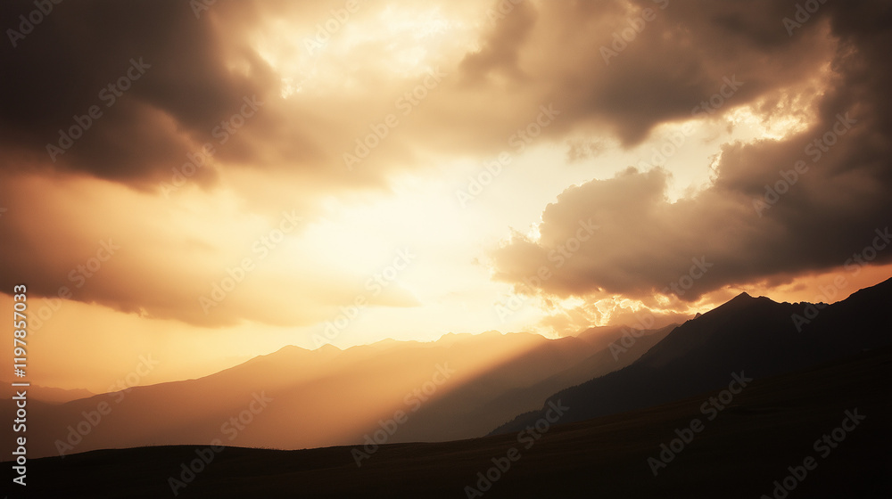 Fototapeta premium Bible. A epic bible landscape, religious image.