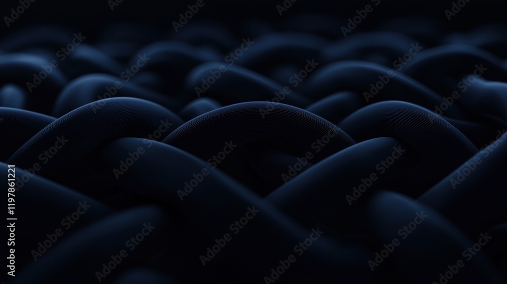 Obraz premium A close up of a black and white image of a bunch of twisted and knotted cords