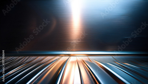 A shiny metallic background with a smooth  reflective surface  creating a sleek and sophisticated high-end look  ideal for luxury branding  modern design  or contemporary visuals. 