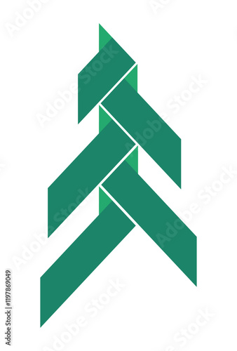 Christmas tree. Logo. Forest. Vector. Illustration