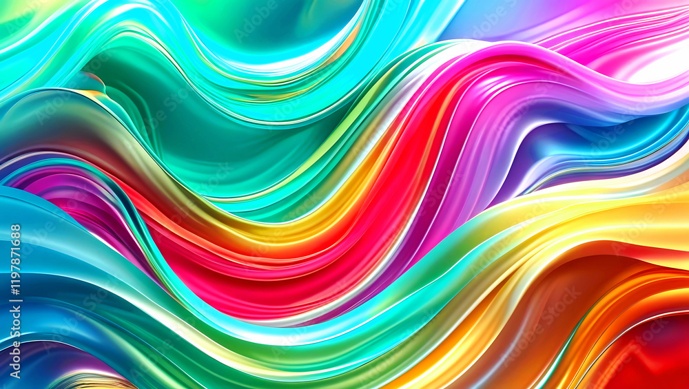 Vibrant Fluid Gradient Abstract Background with Colorful Waves and Flowing Textures Vibrant Fluid Gradient Abstract Background with Colorful Waves and Flowing Textures