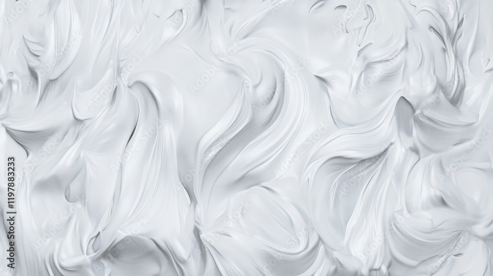 Fototapeta premium Stunning Abstract White Texture Art: A Mesmerizing Visual Feast of Fluid Paint