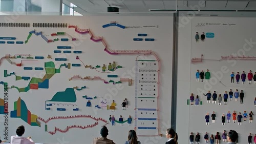 Organizational structure concept showcasing teamwork, business processes, and department hierarchy for efficient management and collaboration.