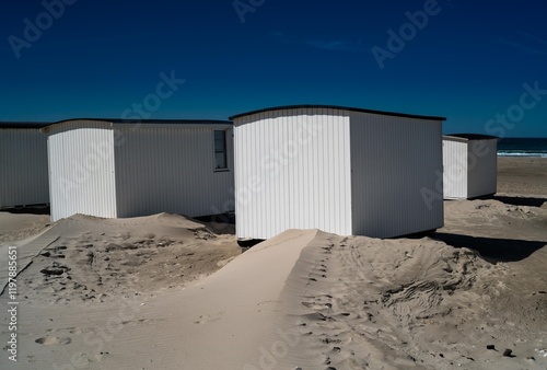 Lokken, Loekken, Strandhäuser Lokken, Fischerboote LokkenLönstrup, Lönstrup Dänemark, Danmark photo