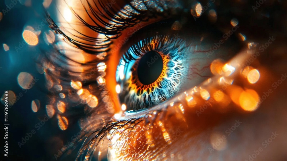 Detailed View of Eye Features Detailed View of Eye Features